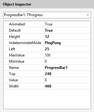 VCL Shared Libraries: Splash Form Designer — Object Inspector