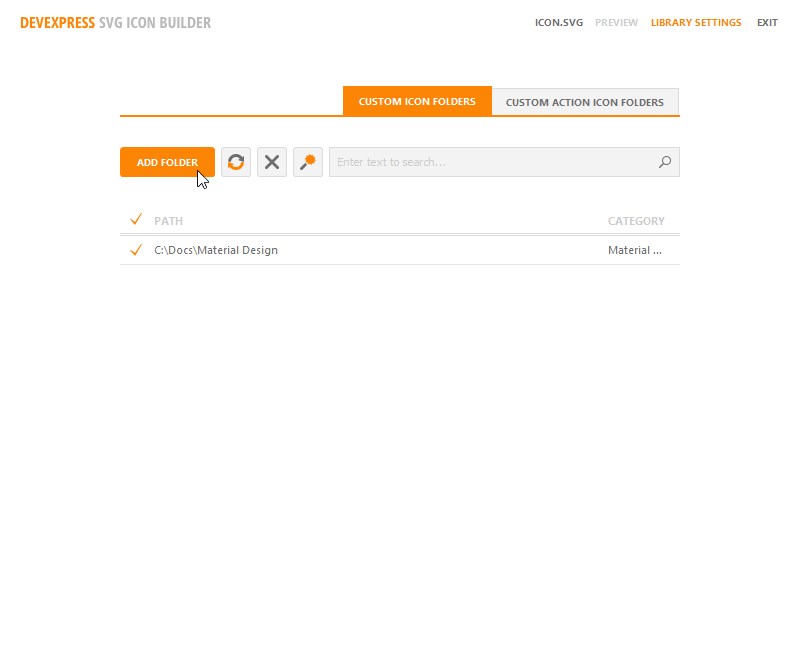 VCL Shared Libraries: SVG Icon Builder - Add a Folder