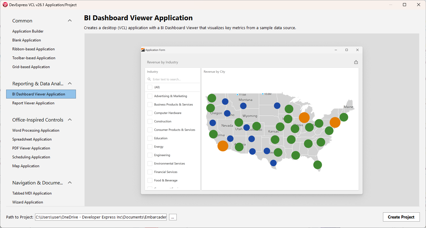 VCL Template Kit — BI Dashboard Viewer Application Template