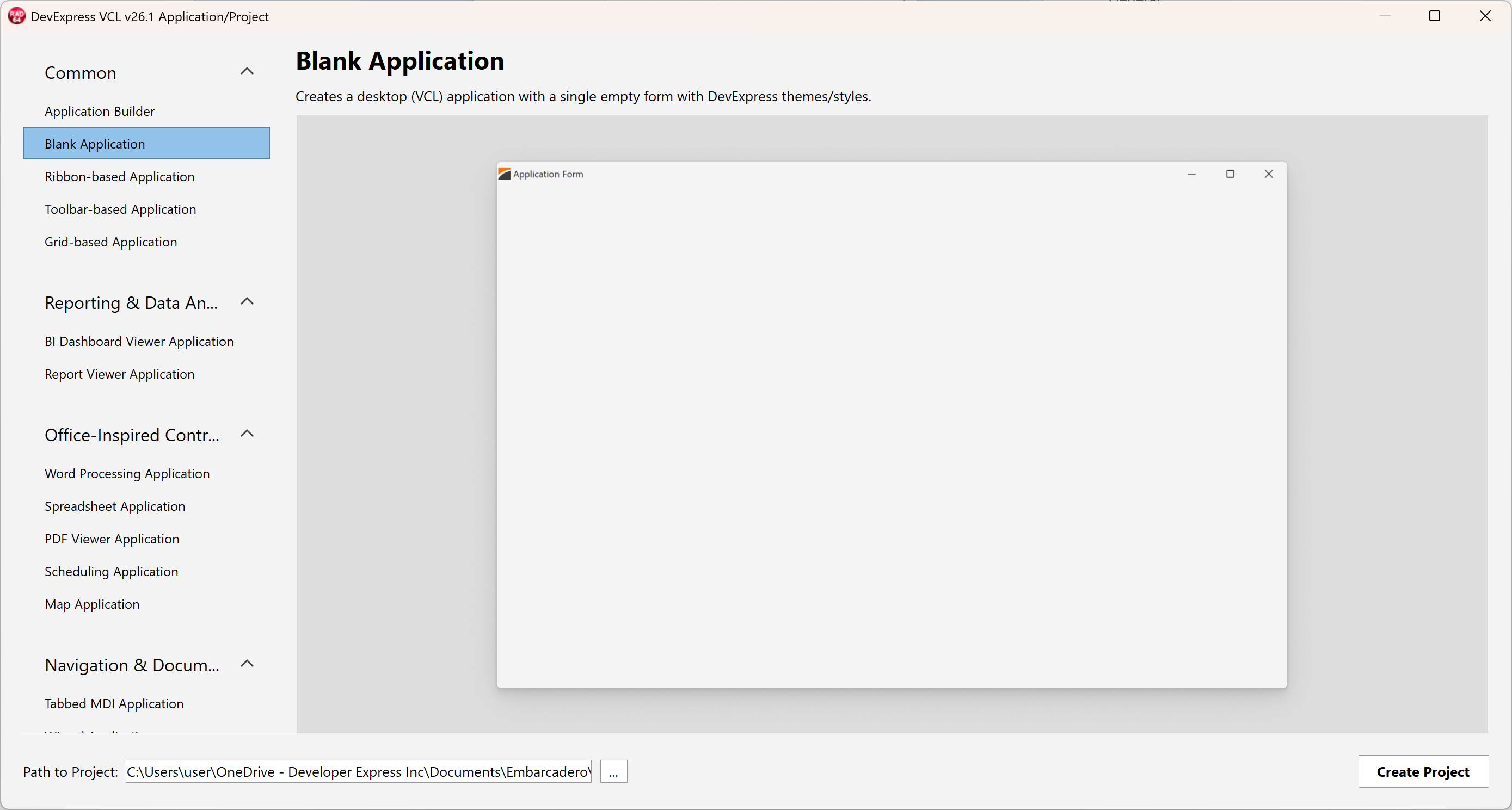 VCL Template Kit | VCL | DevExpress Documentation