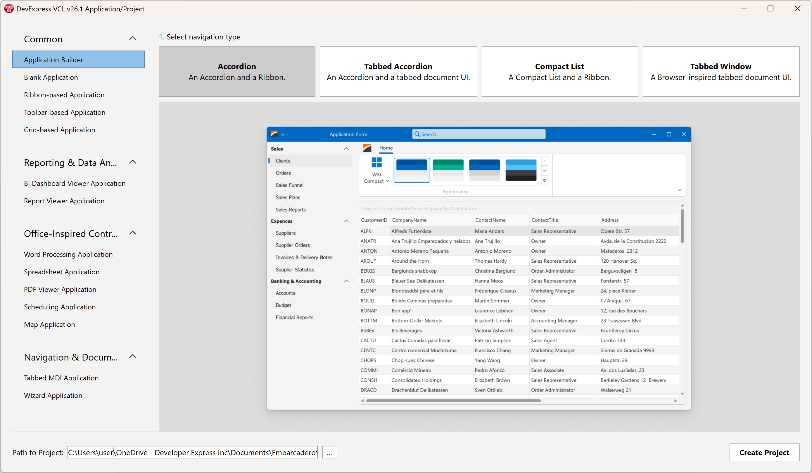 VCL Template Kit | VCL | DevExpress Documentation