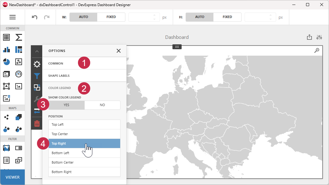 VCL Dashboards: Add a Color Legend to the Choropleth Map