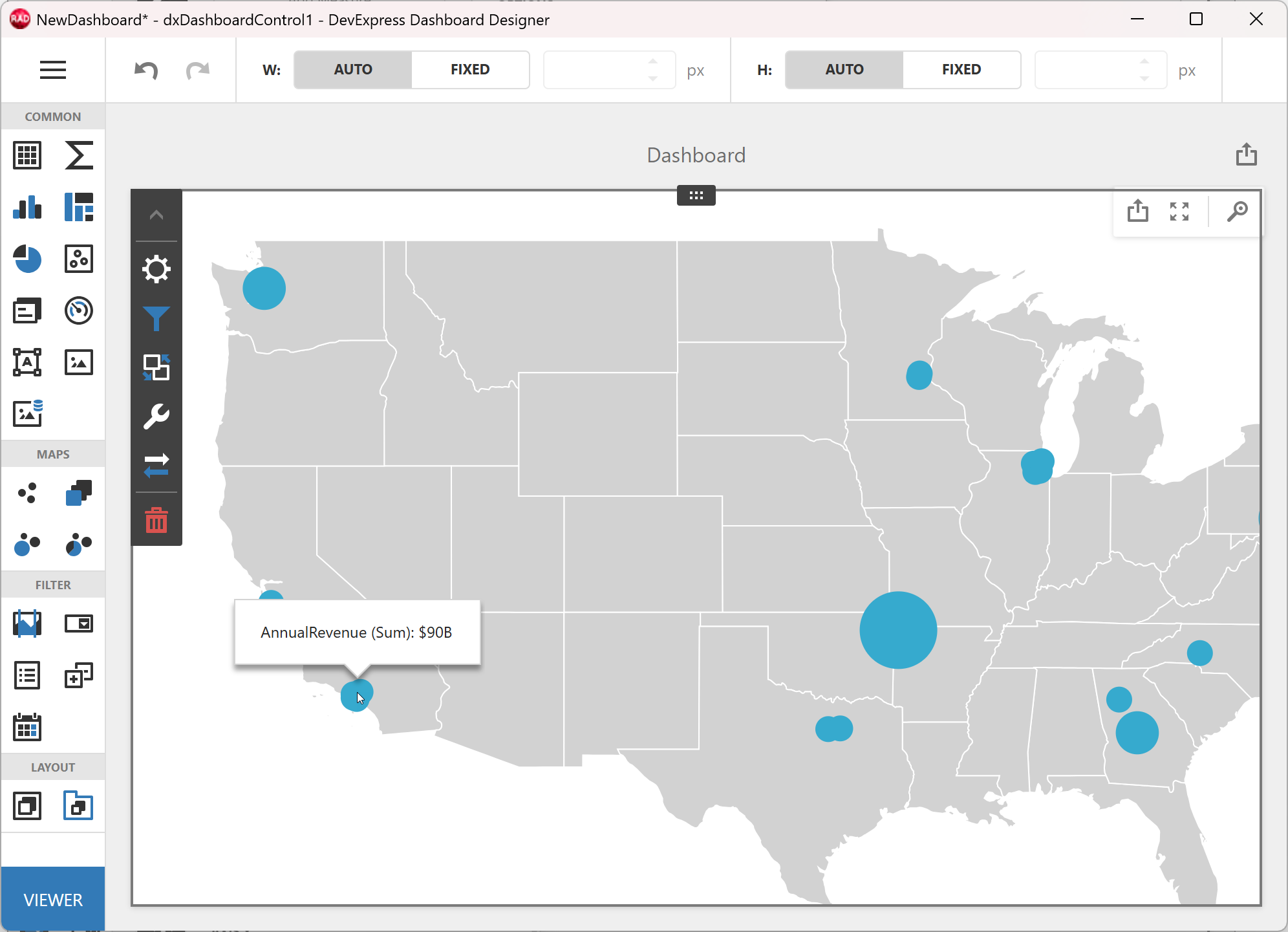 Bind a Dashboard to a Database/SQL View Using Standard FireDAC and ...