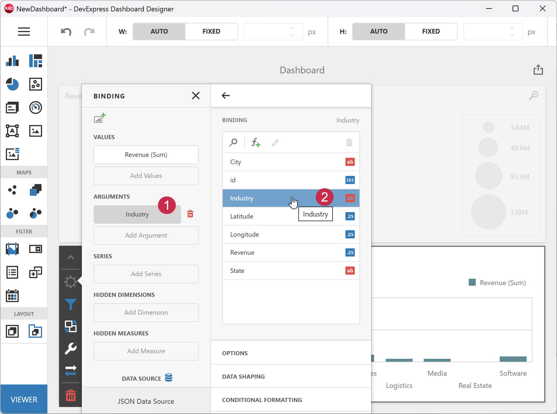 Create a Dashboard Using the Designer Dialog | VCL | DevExpress ...