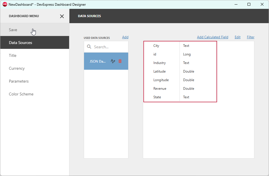 VCL Dashboards: Save Pending Data Source Changes