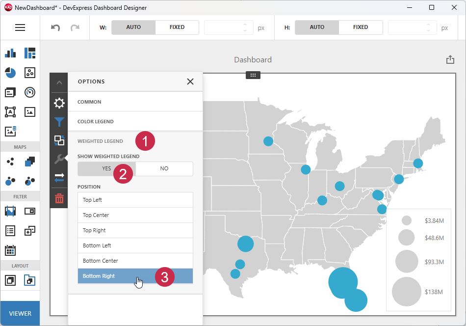 VCL Dashboards: Add & Configure a Legend