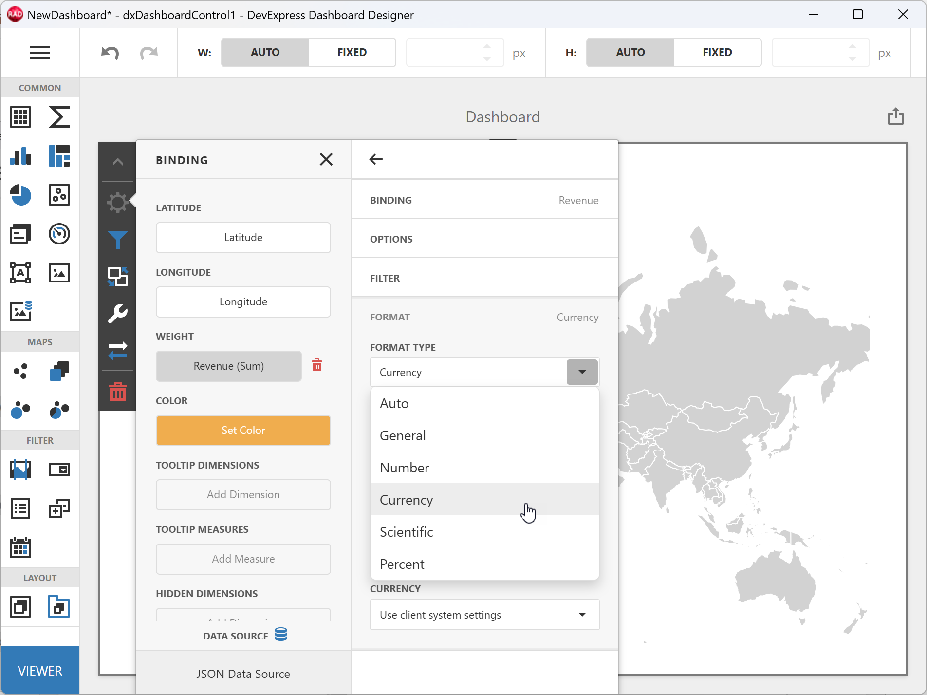 Create a Dashboard Using the Designer Dialog | VCL | DevExpress ...