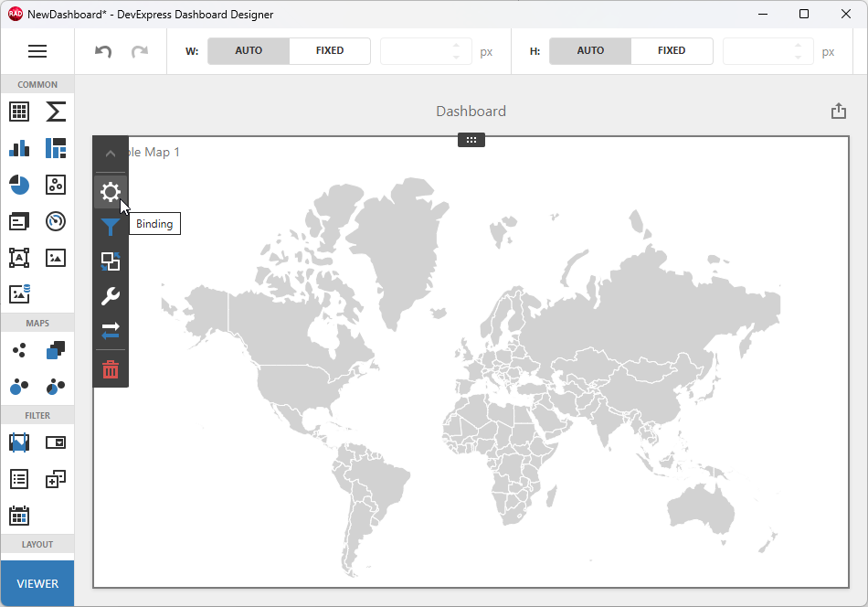 VCL Dashboards: Display the "Binding" Callout