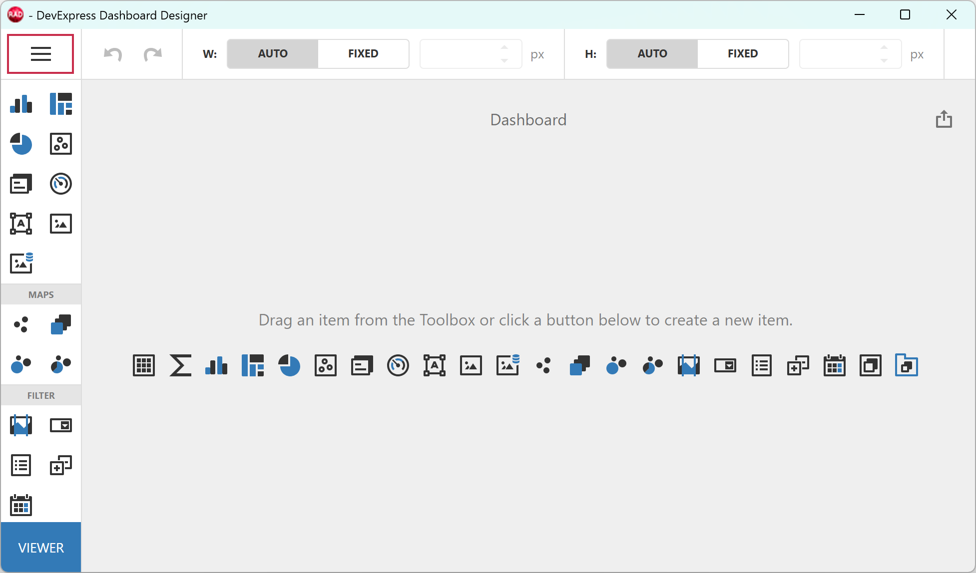 Create a Dashboard Using the Designer Dialog | VCL | DevExpress ...