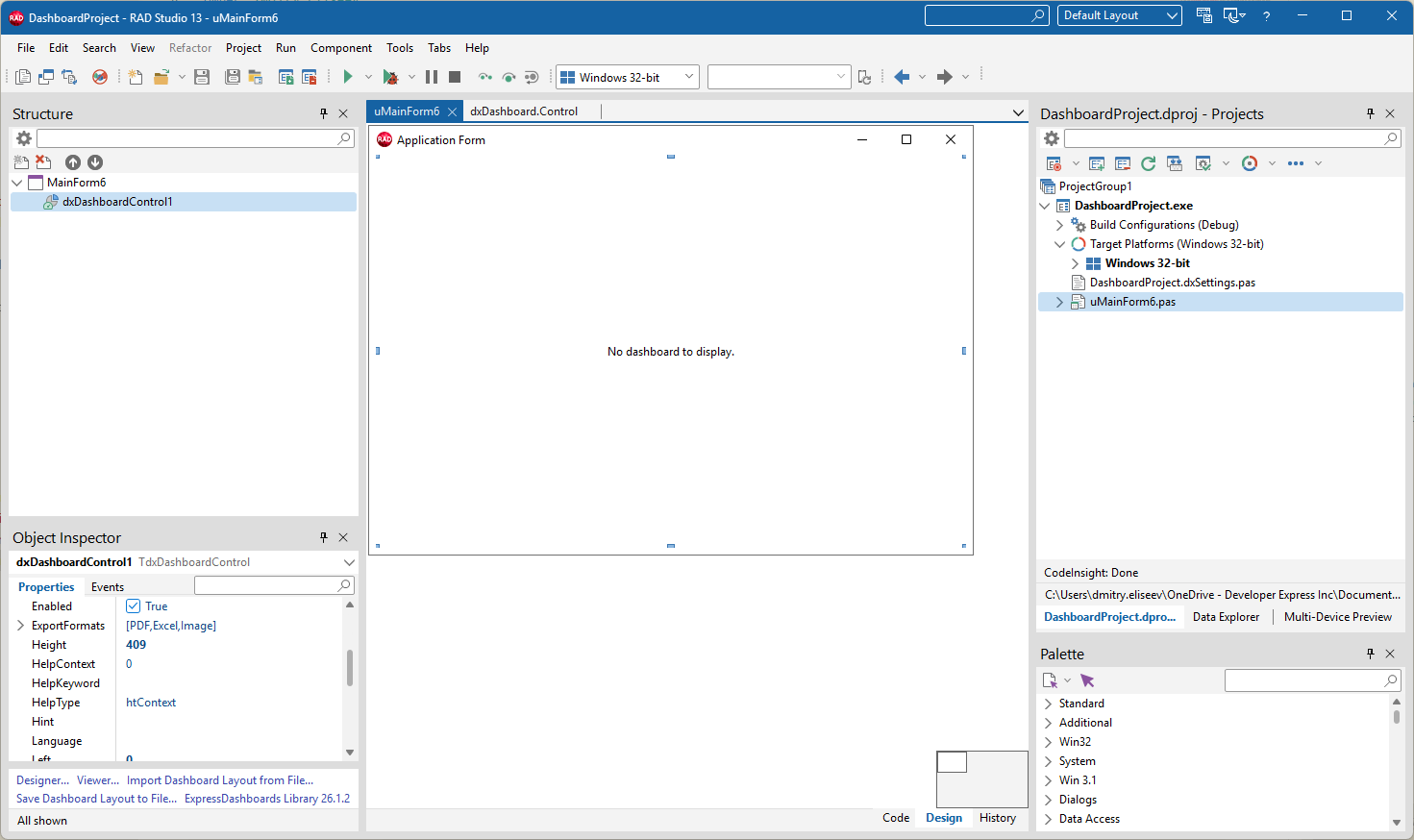 VCL Dashboards: A Generated Dashboard Viewer Project Example