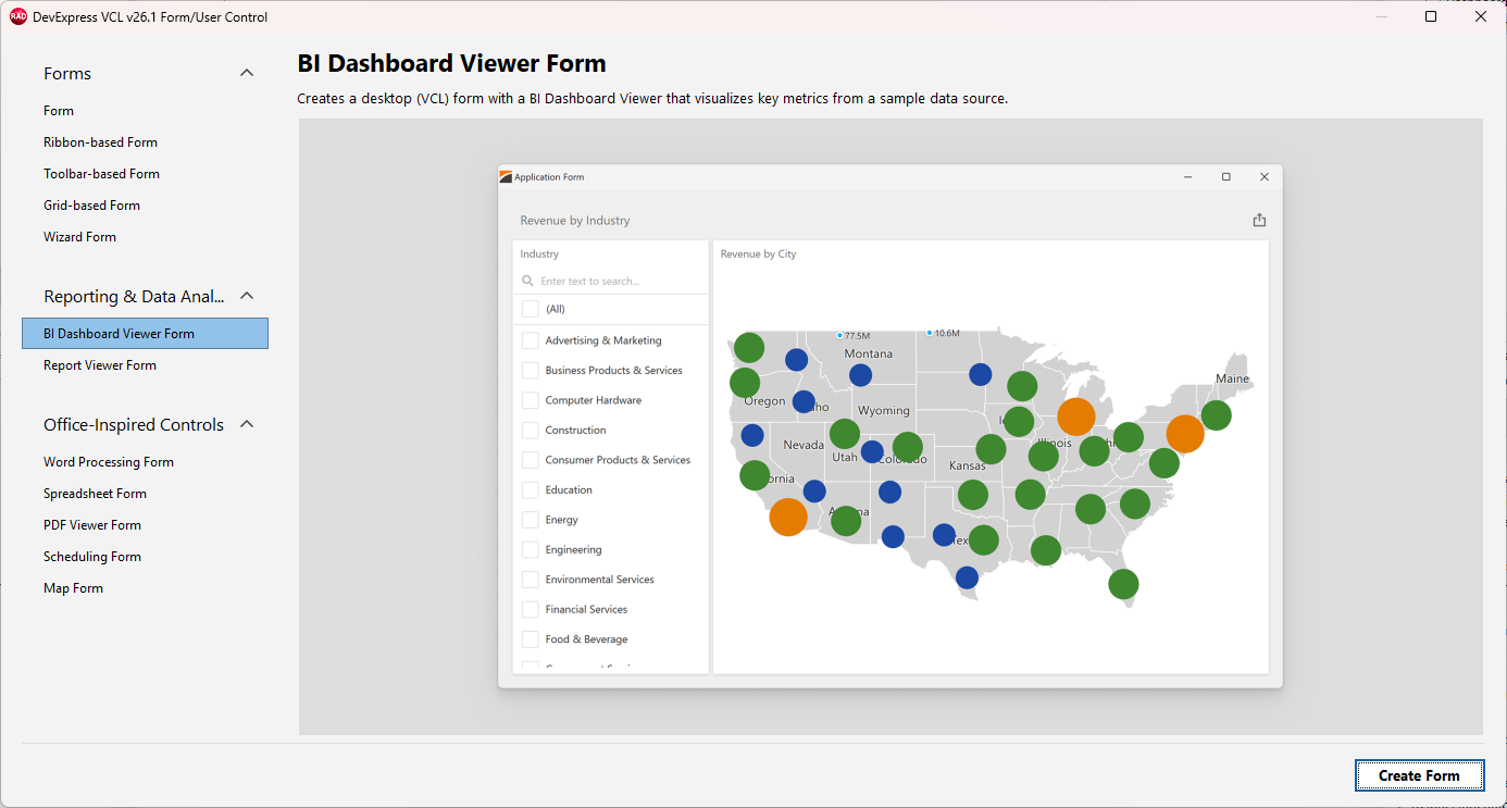 VCL Dashboards: The "BI Dashboard Viewer Form" Template