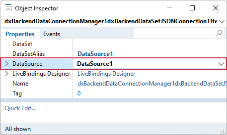 VCL Dashboards: Associate Dataset Link and Datasource Components