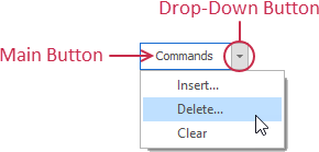Drop-Down Button Mode