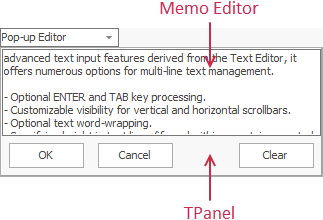 Pop-up Editor Example