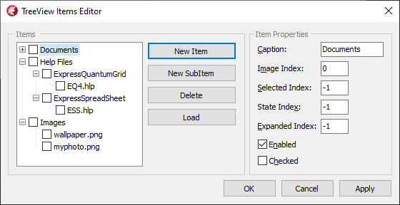 TreeView Items Editor