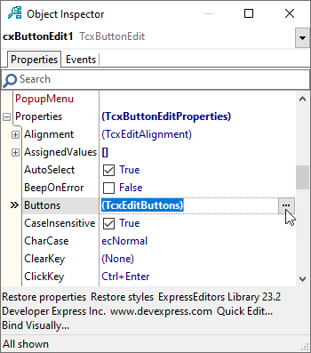 VCL Editors Library: Invoke the Button Collection Manager Dialog