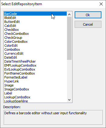 VCL Editors Library: An Edit Repository Item Creation Dialog