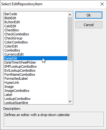 VCL Editors Library: An Edit Repository Item Creation Dialog