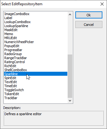 VCL Editors Library: An Edit Repository Item Creation Dialog