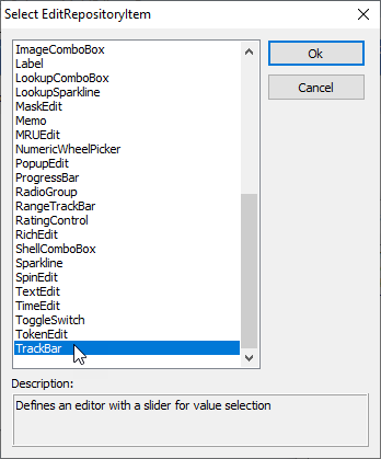 VCL Editors Library: An Edit Repository Item Creation Dialog