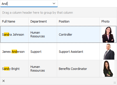VCL Editors: An Extended Lookup Combo Box Editor with the "CONTAINS" Operator