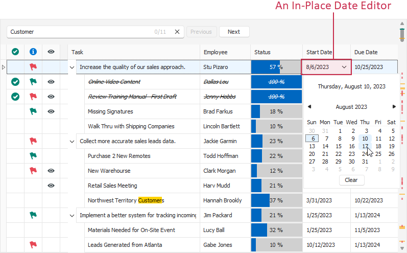 VCL Tree List: An In-Place Date Editor