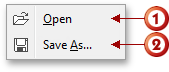 Open/Save File Context Menu