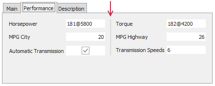 Vertical Separator Example