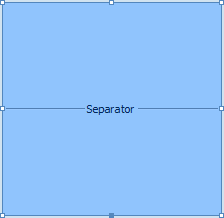 Centered Separator Caption Example