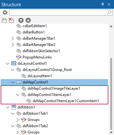 VCL Map Control: Project Structure — Map Layers