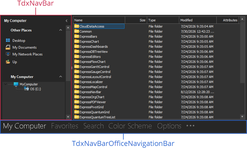 VCL Navigation Controls