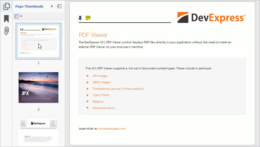 PDF Document Thumbnails