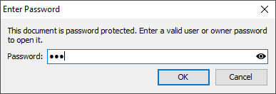 VCL PDF Viewer: The Enter Password Dialog