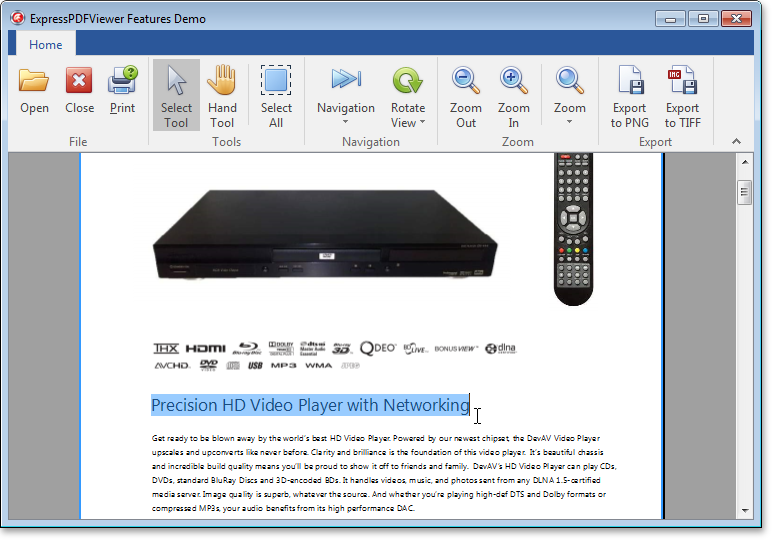 VCL PDF Viewer: The Select Tool
