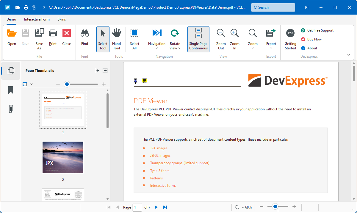 VCL PDF Viewer: A PDF Viewer-Based Application Example