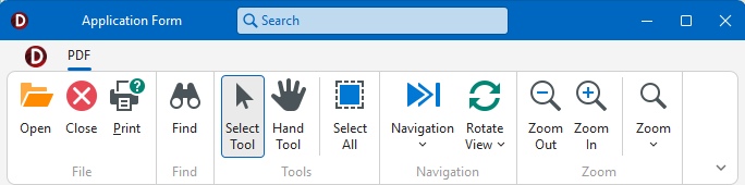 VCL PDF Viewer: The Generated Ribbon UI