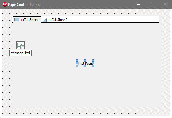 VCL Page Control: Define First Page Content