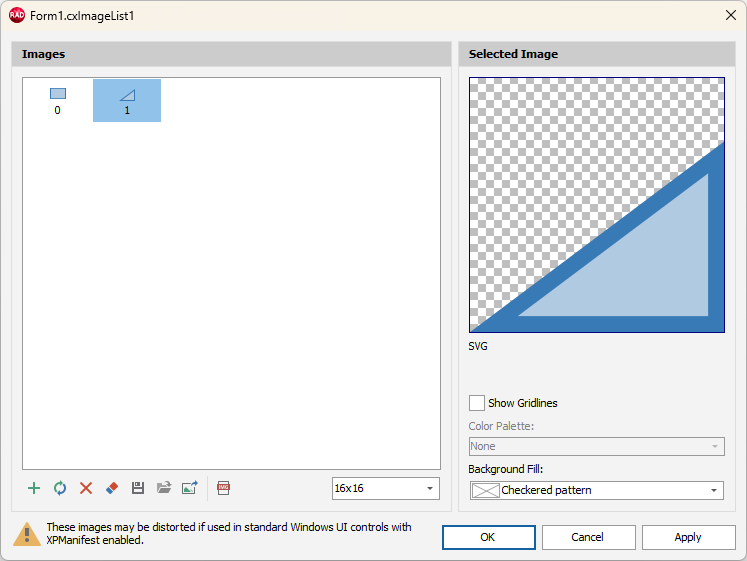 VCL Page Control: The Image List Editor