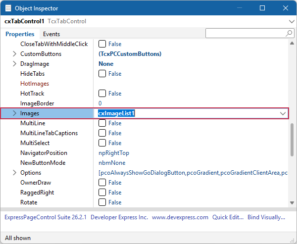 VCL Page Control: Assign the Populated Image List