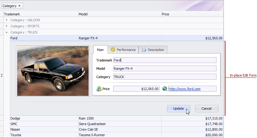 VCL Data Grid: An In-Place Edit Form Example