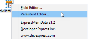 TdxMemData Context Menu