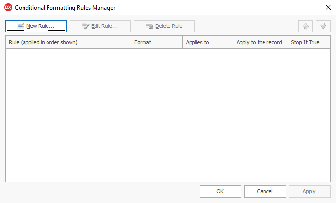 Conditional Formatting Rules Manager