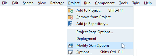 Skin Options Drop-Down List Item