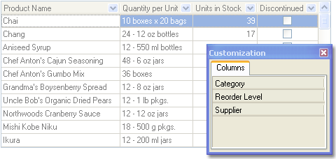 VCL Data Grid: A Customization Form Example