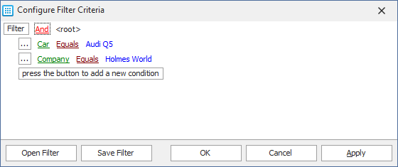 VCL Data Grid: A Built-in Filter Builder Dialog Example