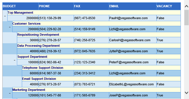 VCL Tree List: Exported Tree List Data in XML Format