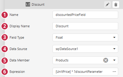 Calculated Field Options