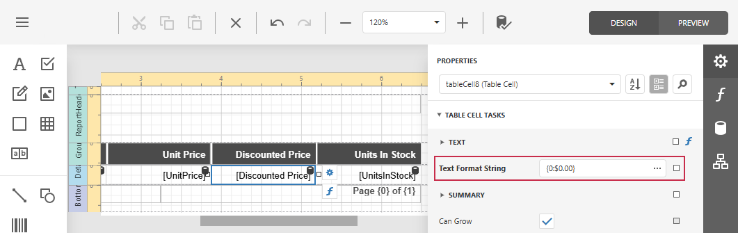 Calculated Field Format