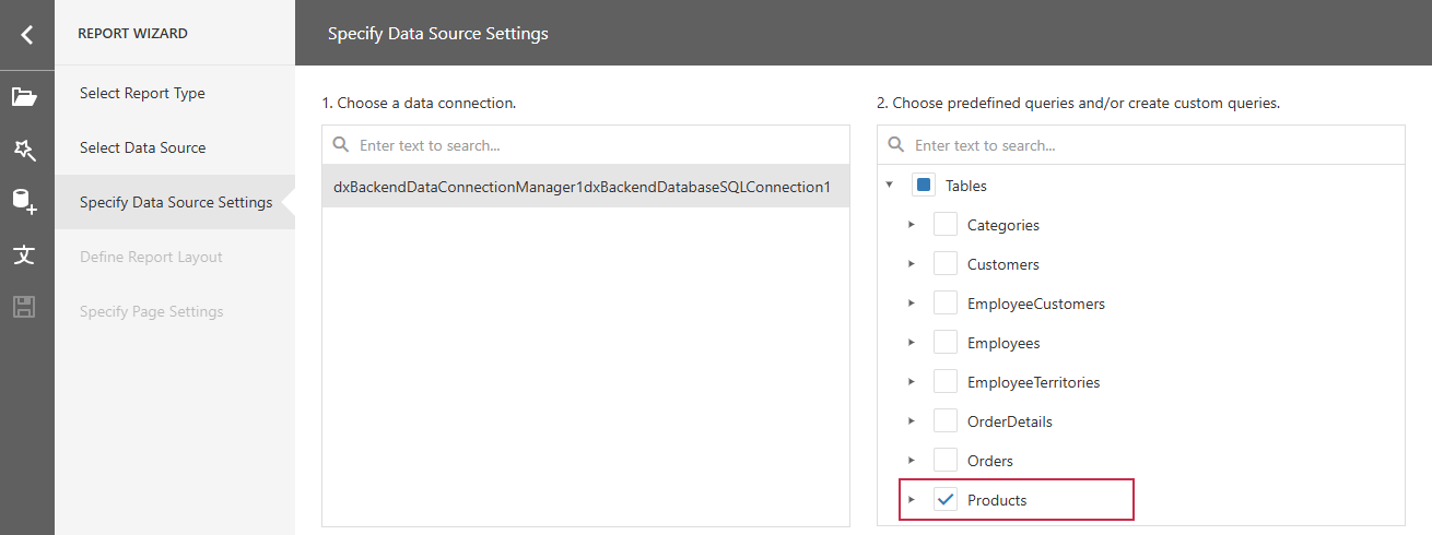 Report Data Source