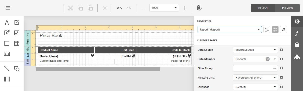 Initial Report Layout